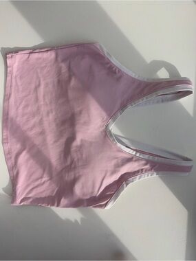 Target Pink and White Racerback Tank Top
